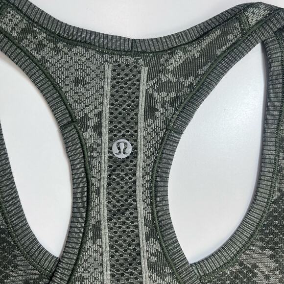 Lululemon Swiftly Tech Racerback Womens sz 6 
Heathered Gator Green Silverescent - Picture 5 of 11
